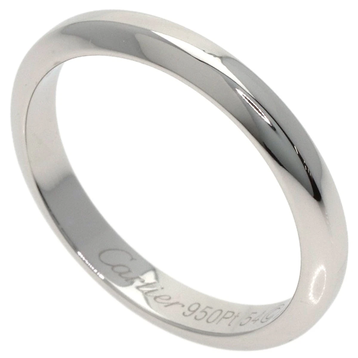 Cartier Platinum Fine Rings without Stone Ring 950 Metal Purity