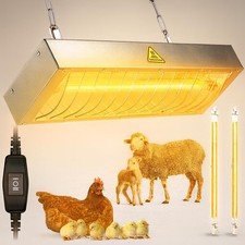 2 Pack Chicken Coop Heater for Winter 400W 600W Heat Lamp for Chickens Chicken