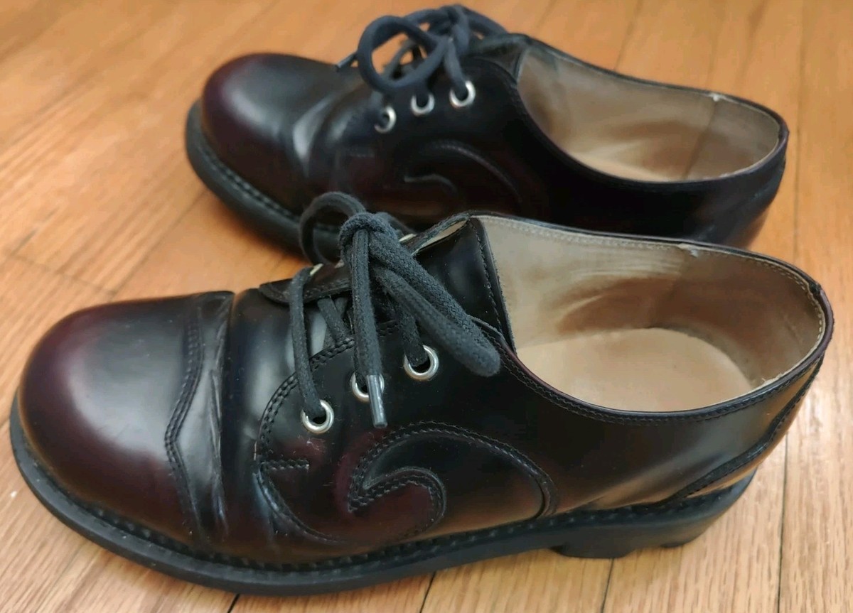 靴 JOHN FLUEVOG vintage shose John Fluevog x Dr Martens Vintage Oxfords 1990's Red Blue