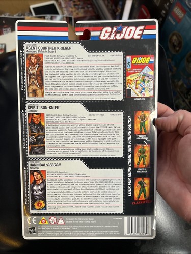 GI Joe Comic 3 Pack Spirit Iron-Knife Agent Courtney Krieger Hannibal Reborn 16 - Picture 2 of 2