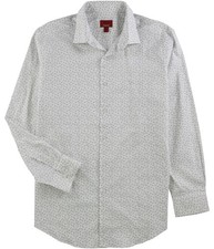 Alfani Mens Triangle Dot Button Down Dress Shirt