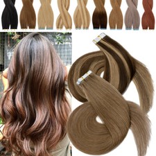 Skin Weft Real Remy Human Hair Tape In 100 Real Hair Extensions Invisible 20PCS