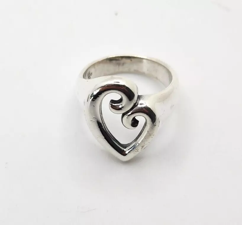 Mother s Love James Avery Heart Ring Sterling Silver 925 Sz 7.25