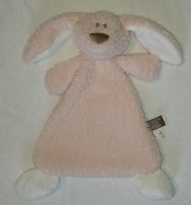 Demdaco Nat Jules Pink Puppy Dog Baby Security Blanket Rattle Lovey