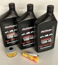 Honda TRX 350 Rancher 00-06 Oil Change Filter Kit NGK Spark Plug Tune Up