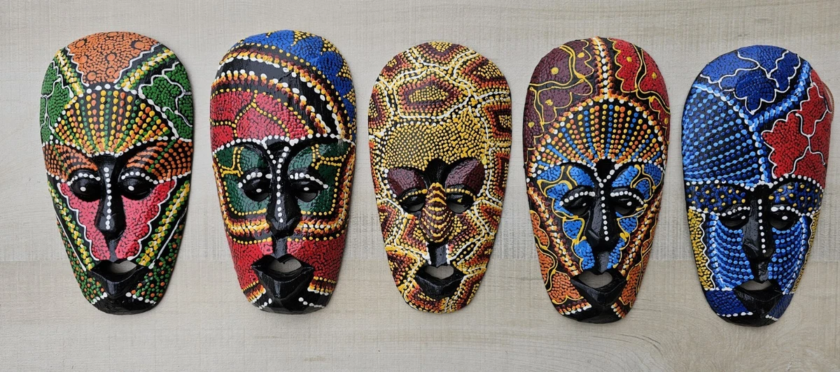 Masks Wooden Decorative Masks for sale | eBay