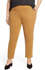 Eileen Fisher Slim Stretch Organic Cotton Pants DKCLY 18W NWT 258