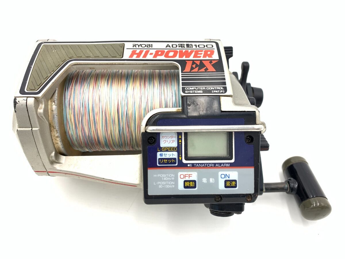 RYOBI AD Dendou 100 HI POWER EX Electric Reel big game Trolling EXCELLENT  2771