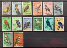 Botswana 1967 birds - 14 mint hinged stamps Michel 19-32 complete set