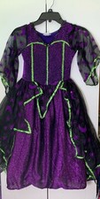 Girls Purple Witch Costume - Size 6X-8