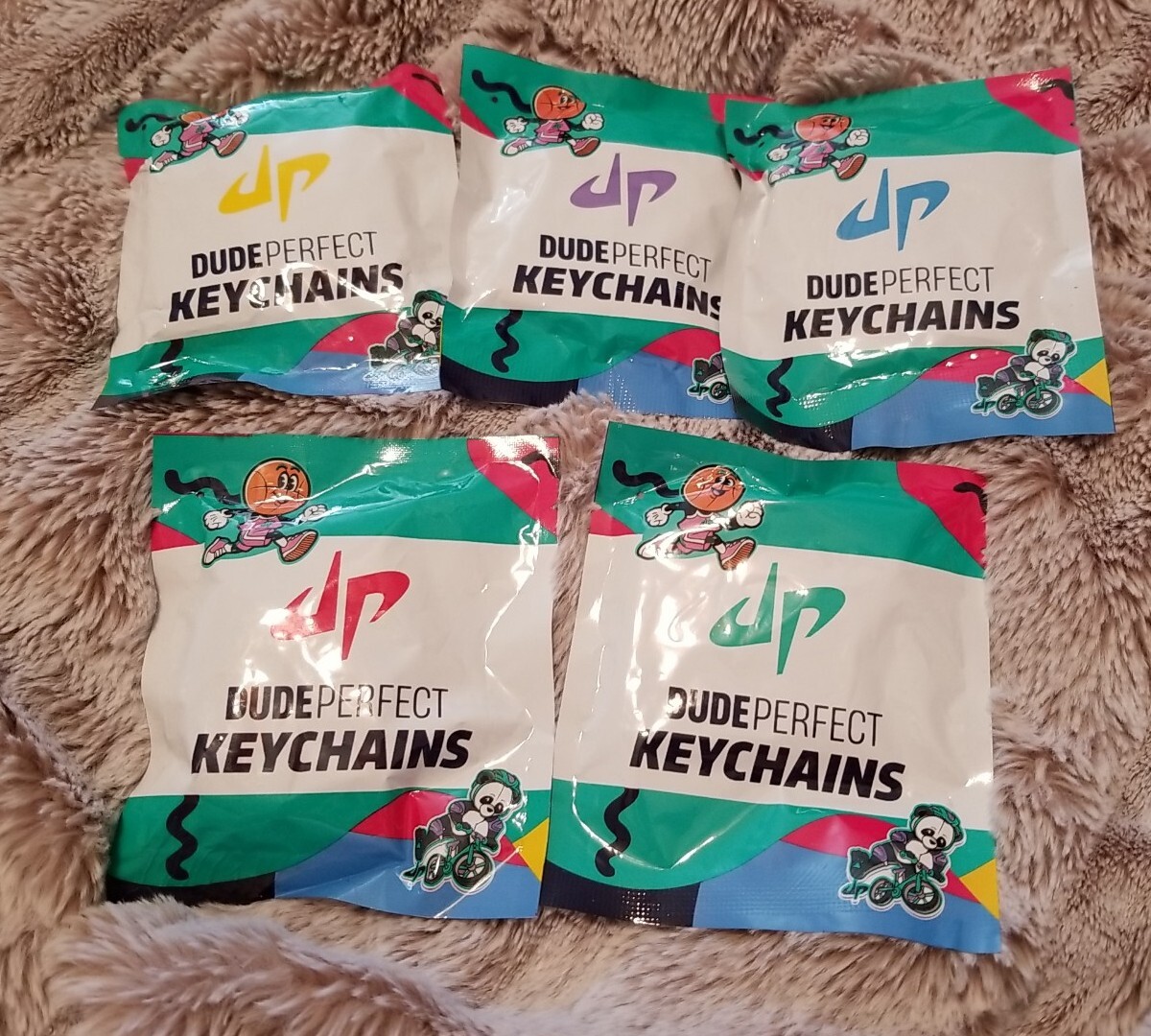 Lot of 5 Dude Perfect Keychains DPKEY eBay