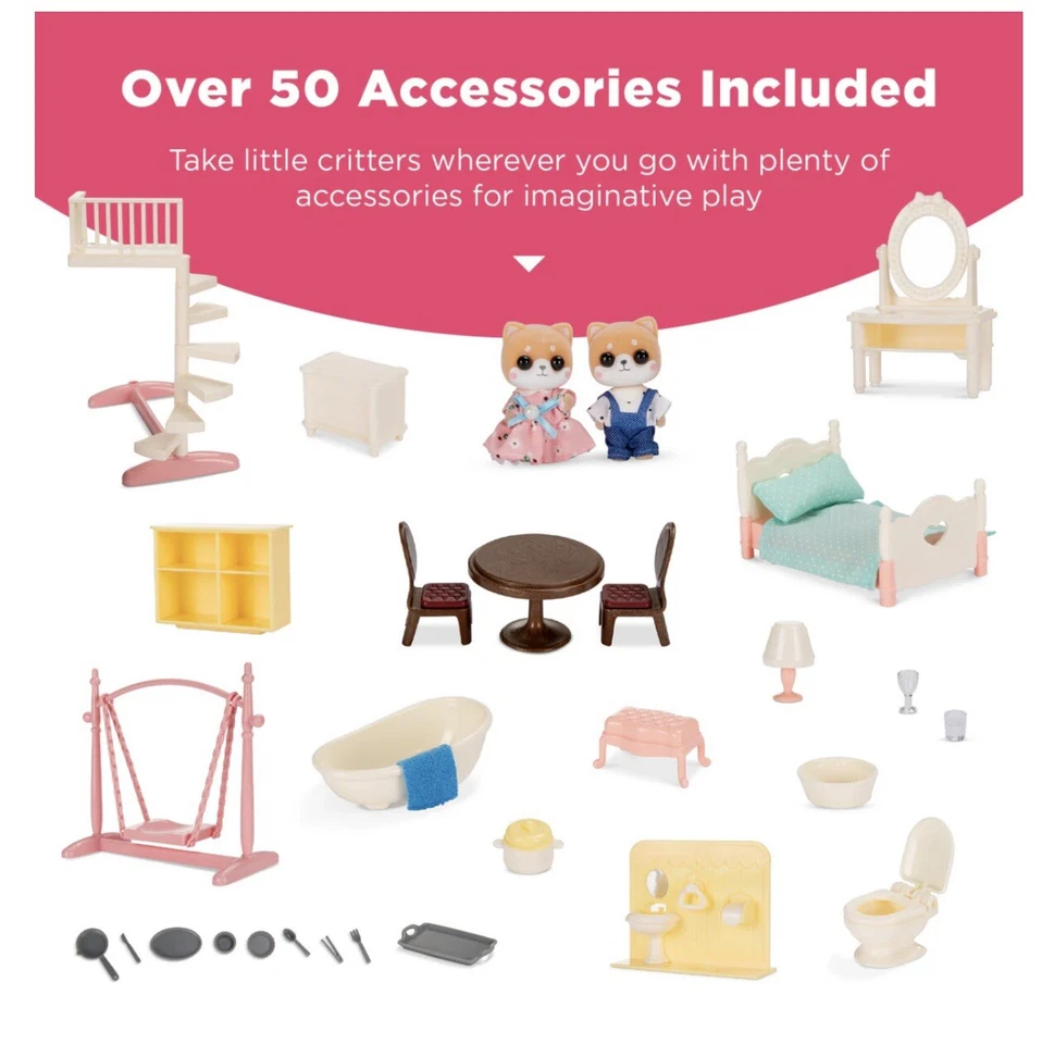 Portable Play Camper  with Tiny Critters, 50 Accessories- NIB - Image 2 of 4