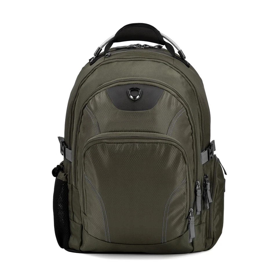 Mochila de equipaje Traveler's Choice Hollin's Trek de 19 pulgadas, verde oliva Foto 2 de 4