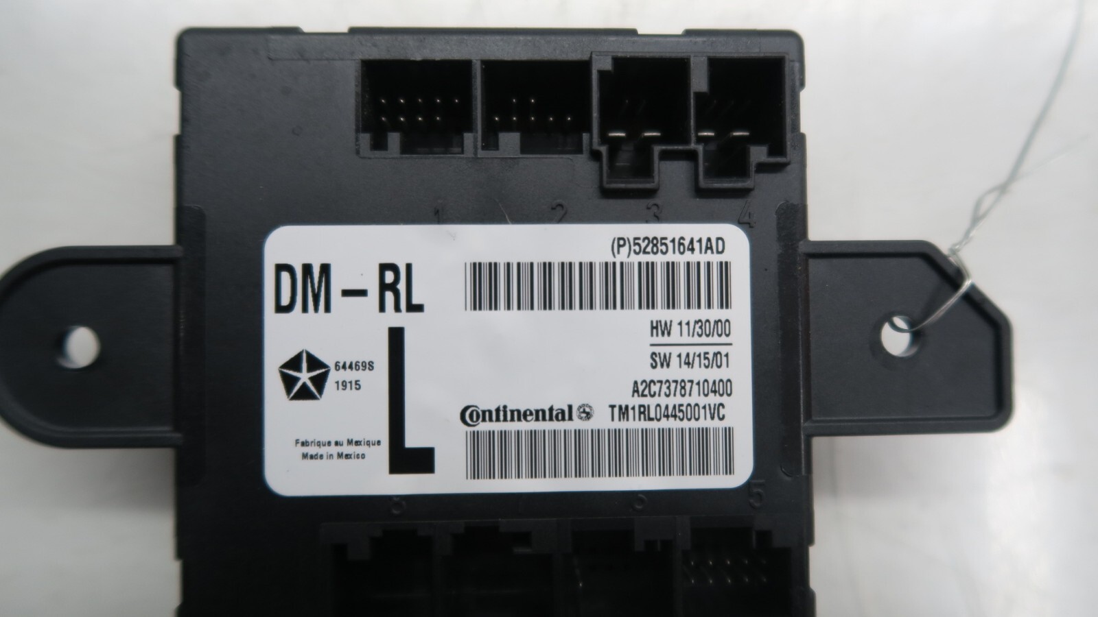 2014-2019 Maserati Ghibli OEM Left Rear Door Control Module 52851641AD