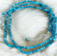 2025HOT!! Blue Apatite Beaded Choker Necklace Fashion Gift For Women Mother Day