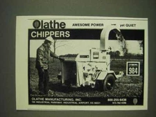 1985 Olathe Model 984 Chipper Ad - Awesome power yet quiet