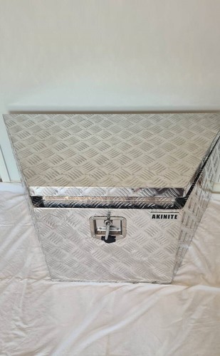Aluminium Toolbox Tapered Draw Bar Heavy Duty Tool Box With Keyed Lock Ute ToolB - Picture 8 of 9