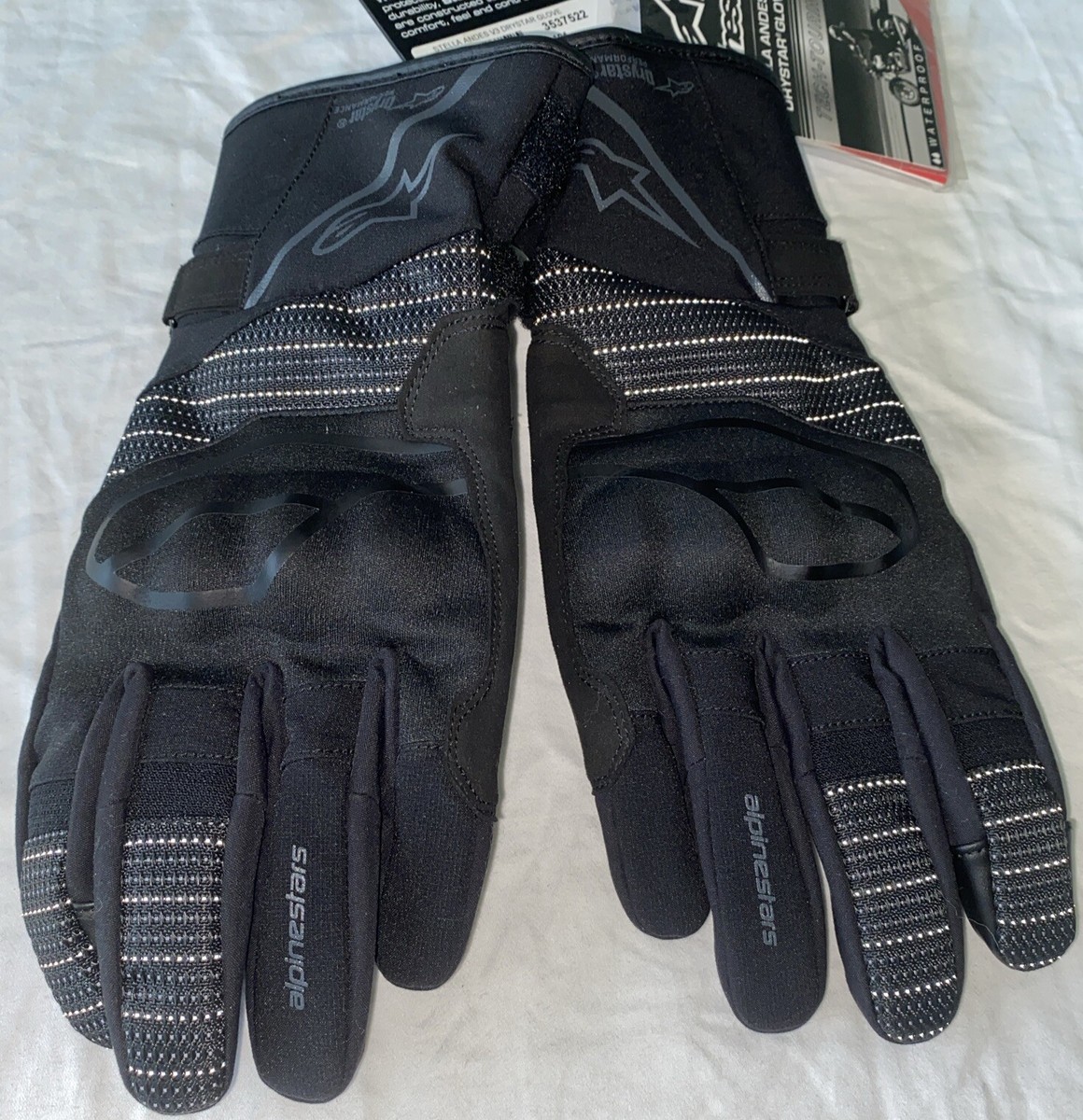 Stella Andes V3 Drystar Gloves Black Anthracite Size Medium