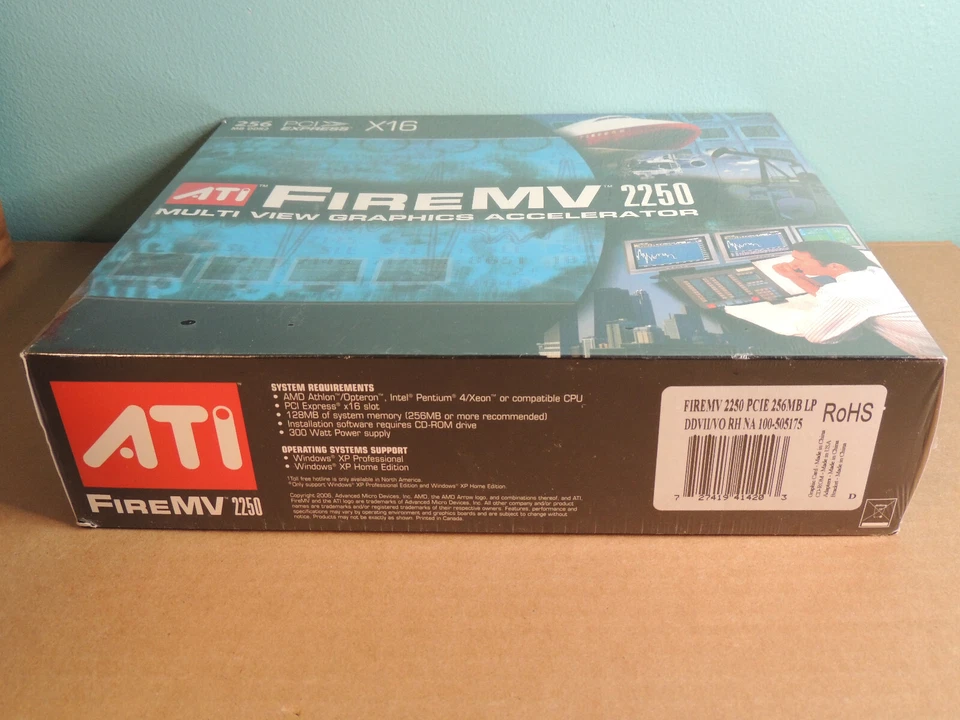ATI FIRE MV2250 256MB DDR2 DVI PCI-E VIDEO DMS-59 - DDVII/VO RH NA 100-505175 - Image 3 of 4