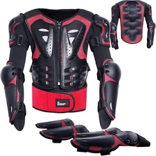 5 PCS Kids Motorcycle Armor Suit Youth Motocross Protective Gear for Boys Girls