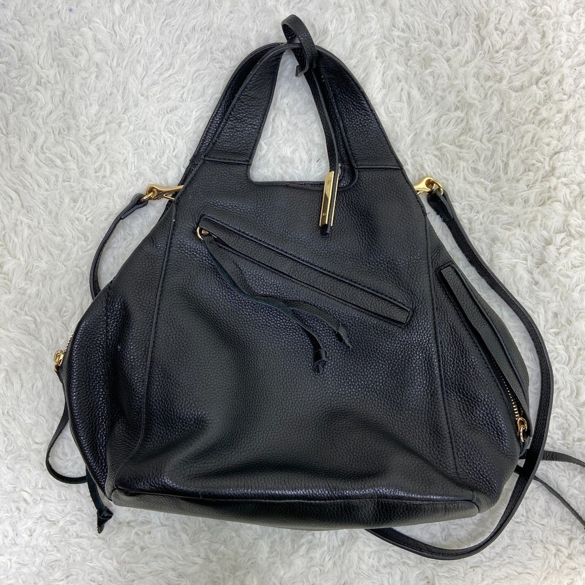 Vince Camuto Caol full grain leather handbag shoulder bag