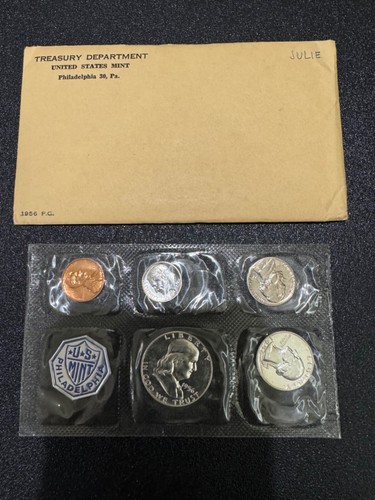 (1) 1956 US MINT PROOF SET, w/ 90% SILVER COINS, in ALL OGP, GREAT COINS!!! - Picture 2 of 6