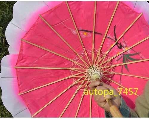 Flower Design Peony Floral Parasol Cosplay Party Show Umbrella Props New 1PC - Picture 8 of 21