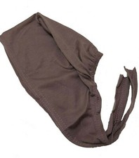 Girls Tie Back Bonnet Cap Ladies Plain Under Scarf Hijab Chemo Hat Many Colours