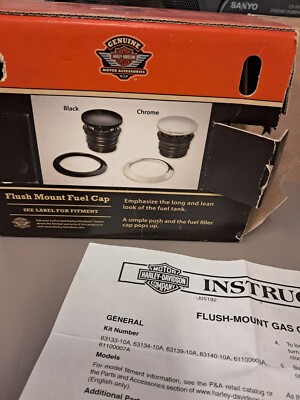 Harley-Davidson XL Flush Mount Fuel Cap Black for sale online | eBay