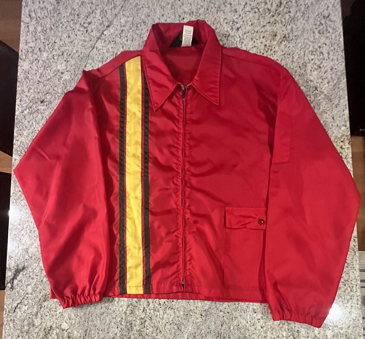 Vintage 70s Swingster Striped Nylon Windbreaker Jacket Men's Vintage 70s Swingster Striped Nylon Windbreaker Jacket Men's
