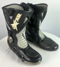 [OXTAR Motorcycle Boots] Size Men's US11 / EU45 - Black and Silver - TCS EVO RX
