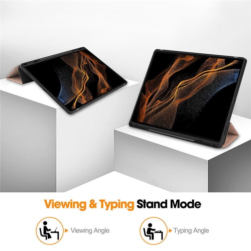 Leather Flip Smart Case Cover w/ Pen Holder For Samsung Galaxy Tab S9 Plus Ultra - Picture 86 of 99