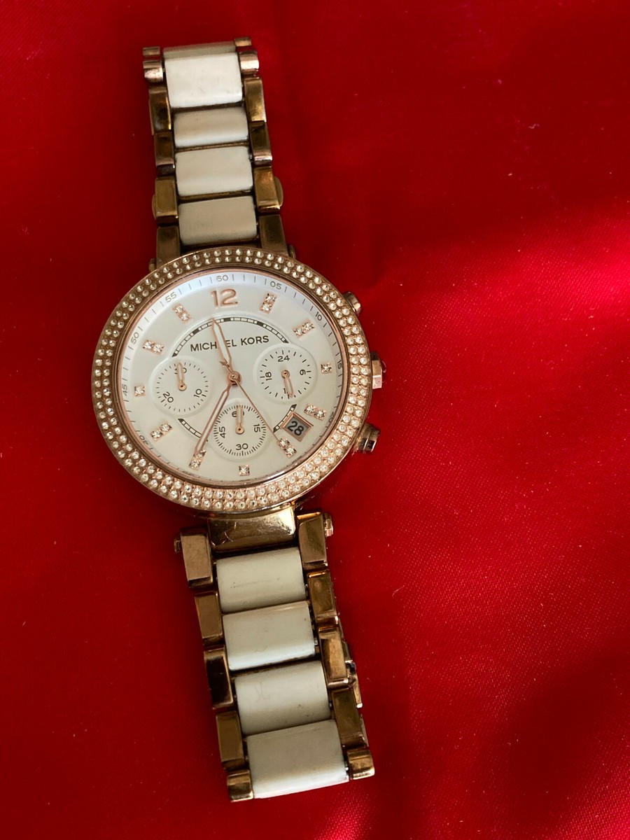 Michael Kors Women's Parker Rose Gold Stainless Steel Chronograph
