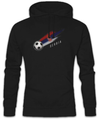 Serbia Football Comet I Hoodie Kapuzenpullover serbische Flagge Fußball Serbien