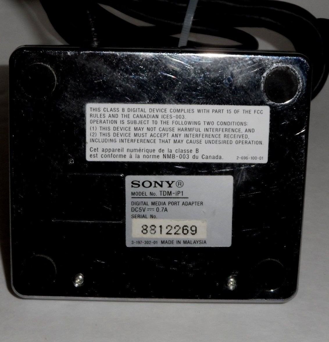 SONY TDM iP1 Digital Media Port Adapter, iPod Dock 27242710894 eBay