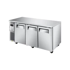 Turbo Air JURF-72-N 70" Three Section Undercounter Refrigerator Freezer, R 12...