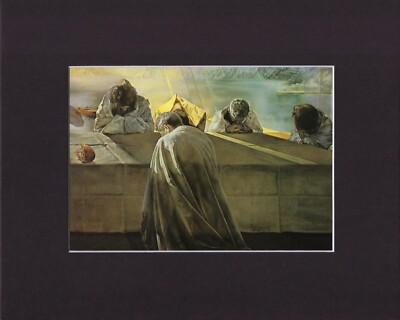 8X10'' Matted Art Picture Print Salvador Dali: Sacrament of the Last Supper