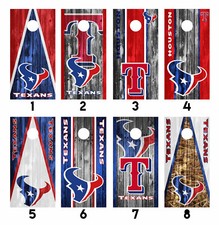 Houston Texans Cornhole Wrap Skin Decal Board Vinyl Sticker MANY DESIGNS SK13