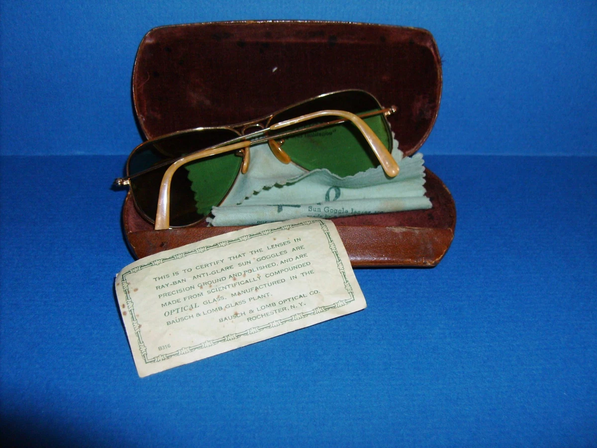 RAY BAN AVIATOR SUNGLASSES 1 10 12K GF