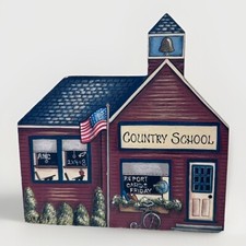 BRANDYWINE WOODCRAFTS COUNTRY SCHOOL WOODEN SHELF SITTER Made in USA