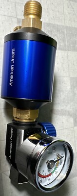 Water Trap PAINT GUN Air pressure Regulator 1/4  Aluminum Iwata  Lvlp Hvlp Lvmp