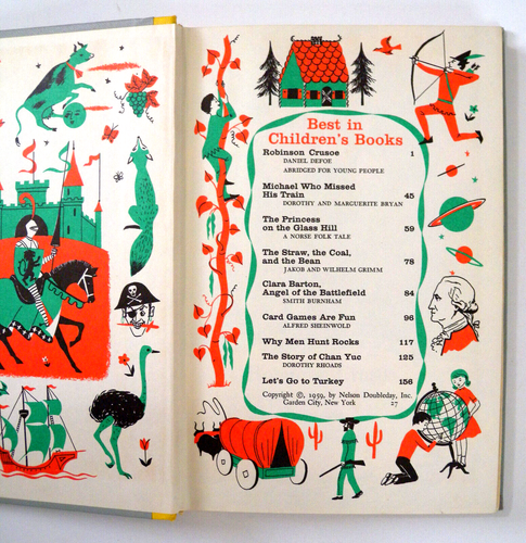 Vintage 1959-1961 Lot 8 BEST IN CHILDREN'S BOOKS Illustrated Nelson Doubleday - Picture 8 of 14