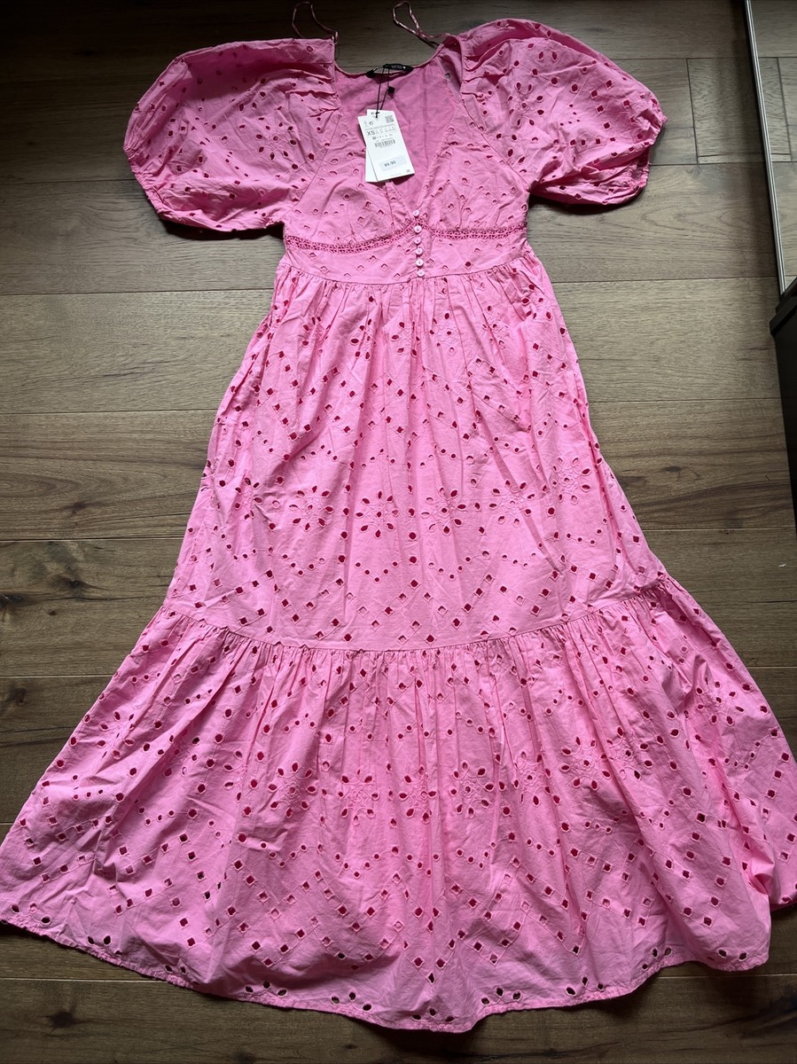 green emerald velvet dress ZARA White Embroidered Ruffle Short Dress UK XS  Reliked