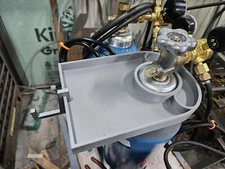 Welding Tank Caddy W/ 4 Hooks. Storage Compartment And Platform For Gloves.