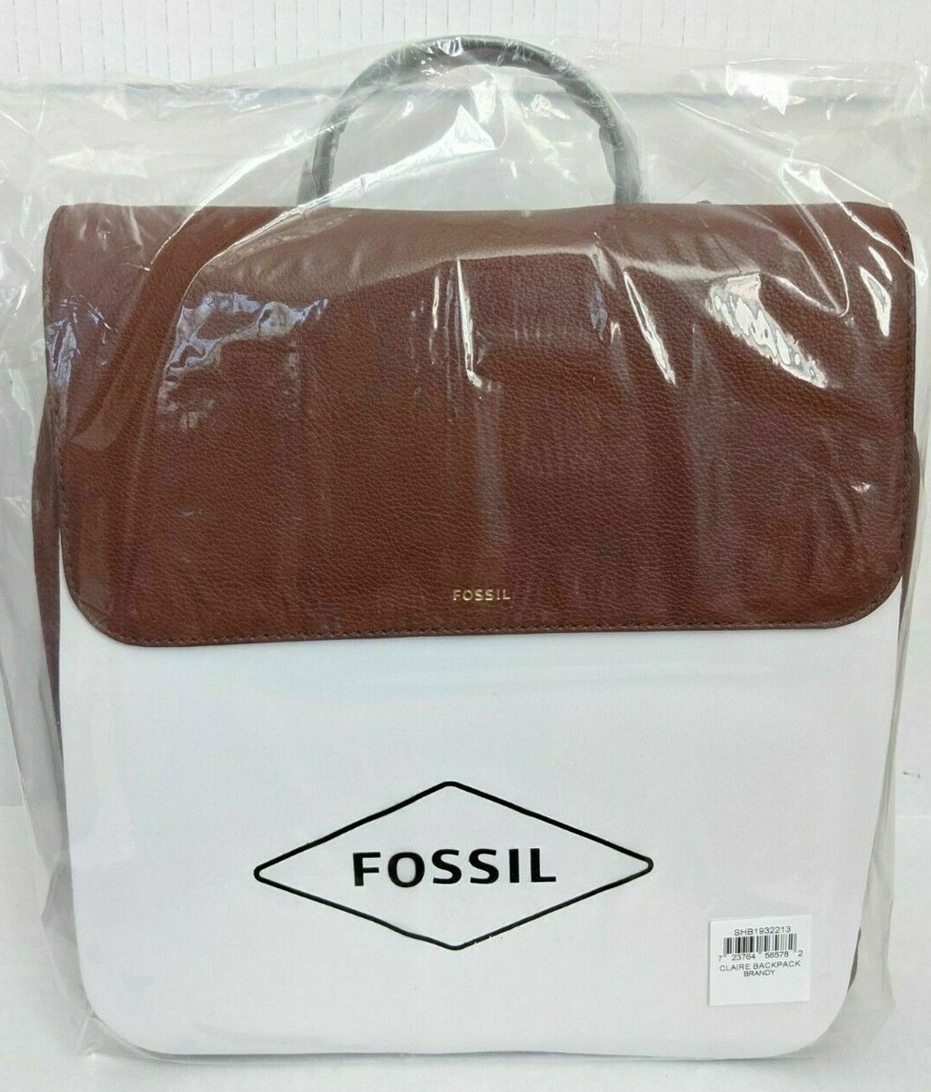 Fossil Claire Brandy Leather Backpack SHB1932213 Brown NWT  display picture 3