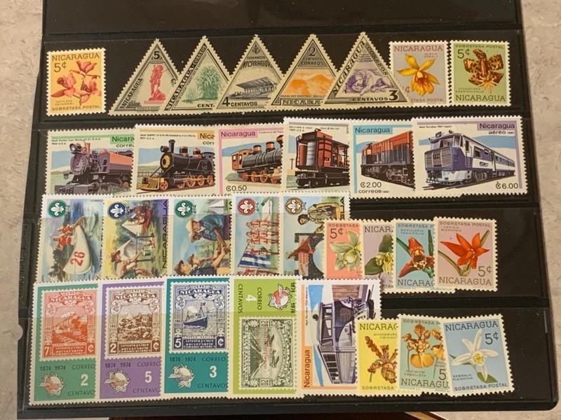 Nicaragua Postage Lot All Different Approx 30 Stamps MNH SKU#34956