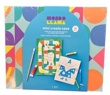 Mondo Llama 58 pc Art Set with Carry Case Paints Markers Pastels Brushes