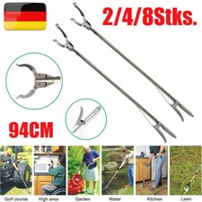 8x94cm Greifzange M&uuml;llzange Greifhilfe Metall Greifarm M&uuml;ll Greifer Abfall Zange