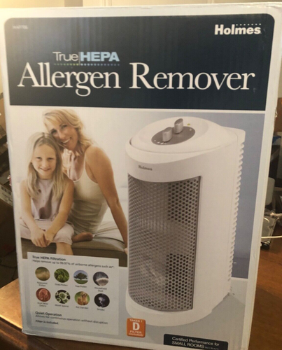 Holmes True HEPA Allergen Remover Mini Tower Air Purifier with Optional Ionizer