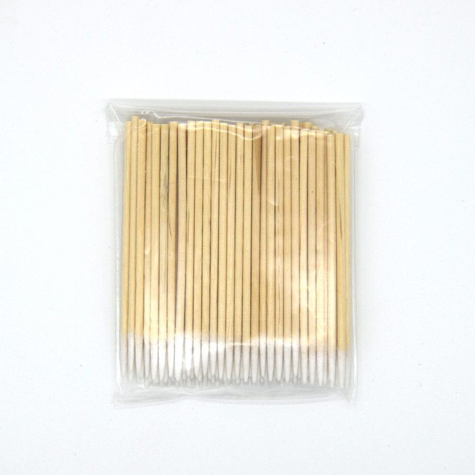 Bastoncini da 6,5 cm, in legno con testa appuntita in cotone, per